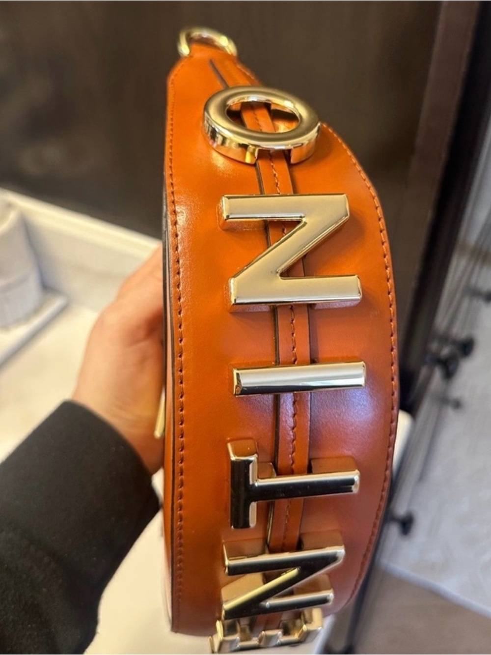 Valentino by Mario Valentino Leather Shoulder Bag